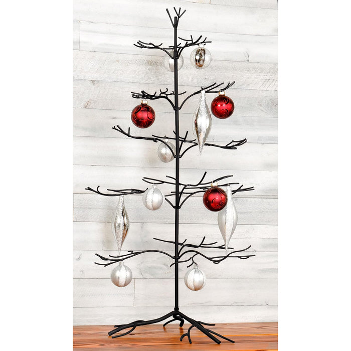 Red Co. Ornament Tree Christmas Décor/Jewelry and Accessory Display in Black Finish - 36" h