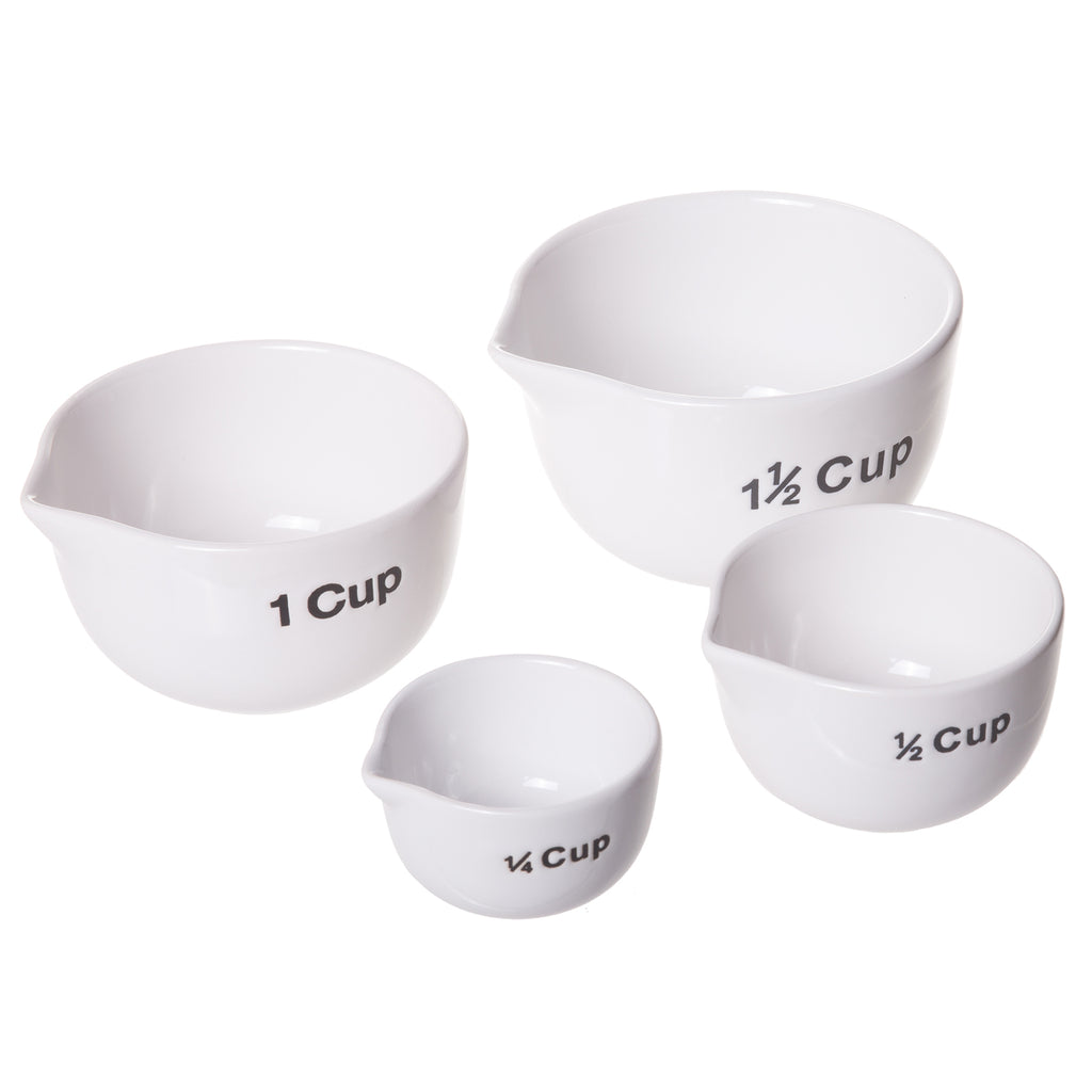 WAYUTO Ceramic Strawberry Measuring Cups with Handle Set of 4 Creative  Baking Measuring Cups for Dry Wet Ingredients Cooking Baking Bowls  Dishwasher