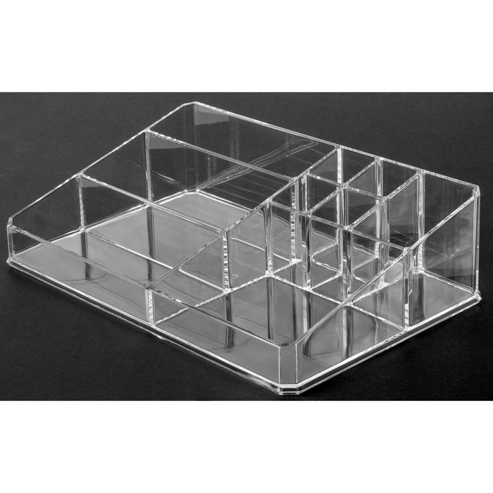 Red Co. Large Premium Quality Crystal Clear Acrylic Countertop Makeup Palette Organizer - Cosmetic Display Case Jewelry Storage Box Tray