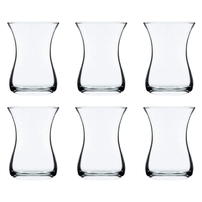 Classic Turkish Tea Glasses, 5.25 Ounce - Set of 6