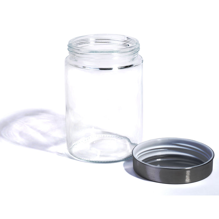 Food Saver Tall Clear Glass Storage Container Jar with Airtight