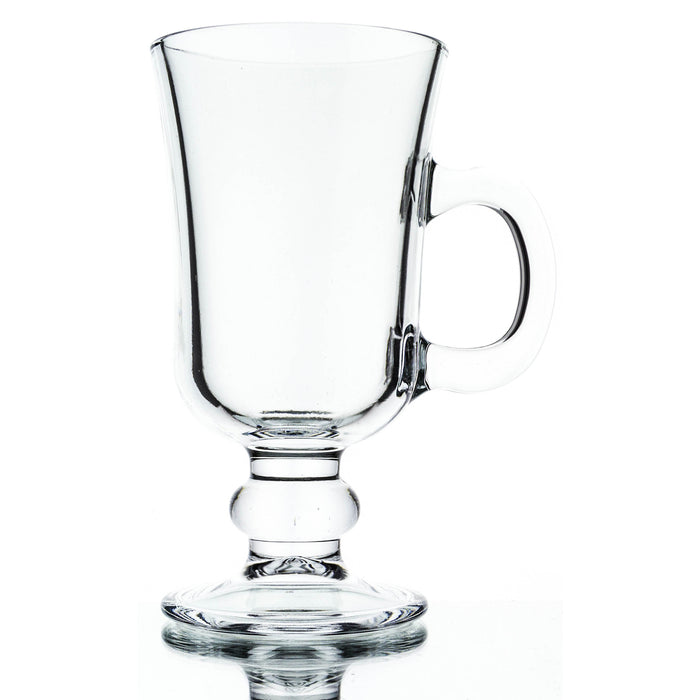 Custom footed irish coffee glas with 237ml