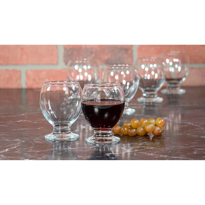 Red Co. Set of 10 Mini Unbreakable 8 Fl Oz Party Wine Glasses with Short  Stem, Clear – Made in USA