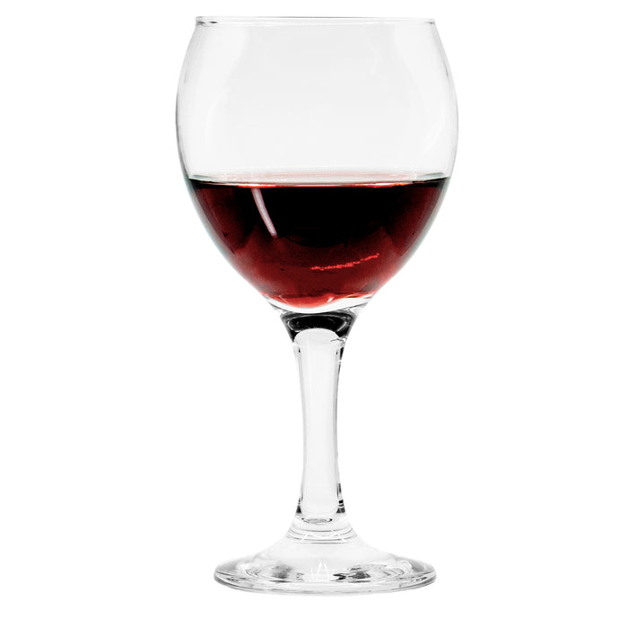 Red Co. Misket Multipurpose Classic Stemmed Clear Wine Glasses, 12 fl oz — Set of 6