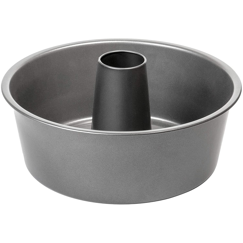 SAVORLIVING Angel Food Cake Pan Non-Stick Fluted Tube Pan with Removable  Bottom Carbon Steel Bundt Pan Round Hollow Chiffon Cake Mold Baking Tool
