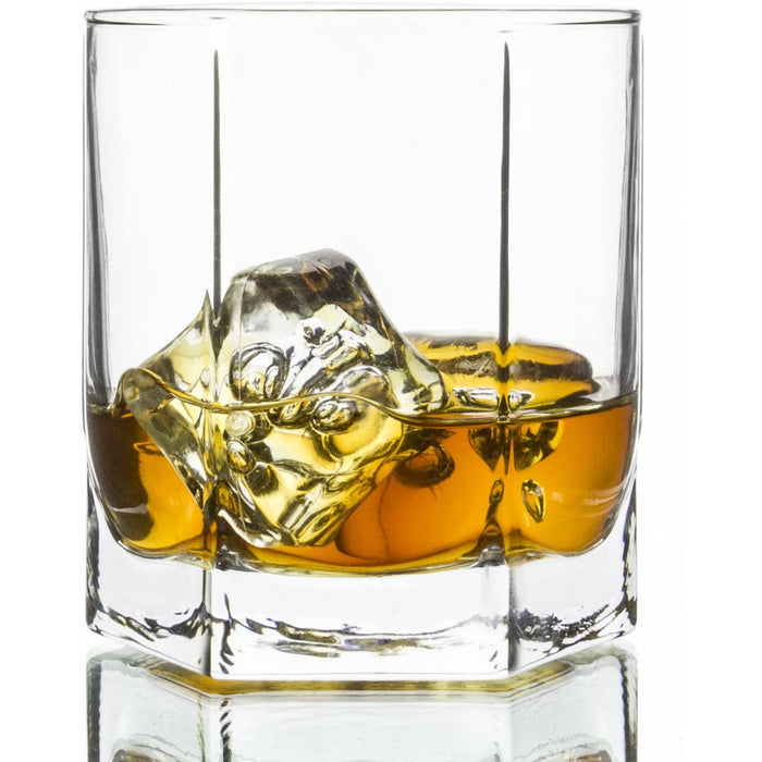 Skyline Double Old Fashioned Whiskey Glass Set, 9.25 Ounce