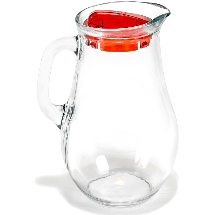 Red Co. Clear Glass 61.75 Oz Beverage Serving Pitcher with Lid and Handle