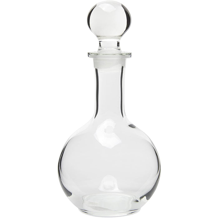 Hand Crafted Glass Liquor Decanter with Stopper, 17 Ounce