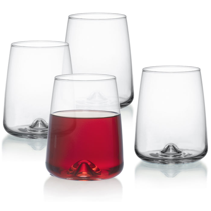 Full of Christmas Spirit Wine Glasses, Set 2, Clear, 4.25H x 3.25 , Glass | Kirkland's Home