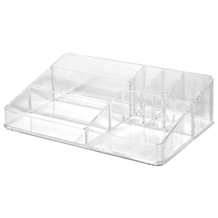 Red Co. Large Premium Quality Crystal Clear Acrylic Countertop Makeup Palette Organizer - Cosmetic Display Case Jewelry Storage Box Tray