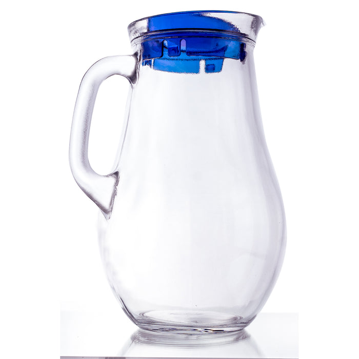 Red Co. Clear Glass 61.75 Oz Beverage Serving Pitcher with Lid and Handle